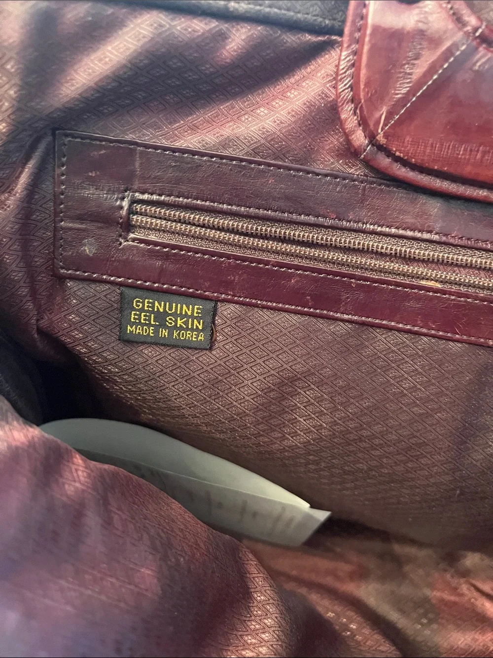Vintage Men’s Briefcase in Brown with Gold Accents